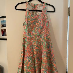 Lilly Pulitzer halter multicolor a-line mini dress